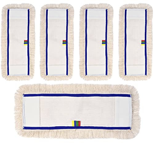 Profi Wischbezug aus Baumwolle | 50cm Breite | 5er-Pack | für alle Bodenarten und Bodenwischer | Ersatzbezug zur Schmutzaufnahme mittels Wischmopp