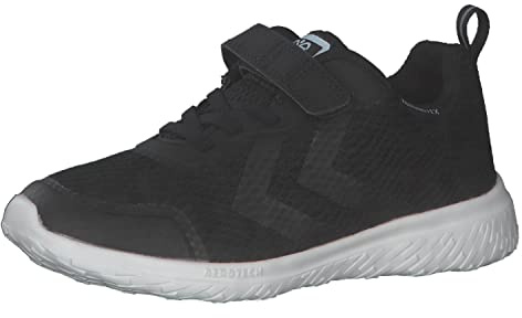hummel kardborreband, sneakers, Low Actus Tex barnstorlek, svart, 29 EU