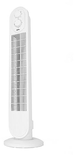 Jata JVVT3043 - Ventilador de Torre con temporizador, oscilación y 3 velocidades. Altura: 78.5 cm. Silencioso. Bajo consumo. 1294 m3/h