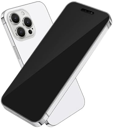 BORTAM Jouet Téléphone Portable Faux iPhone 14 Pro Argent Écran Noir, Faux Jouets Téléphone Portable, Cadre en Métal, ABS Plastique, Phone Case pour iPhone 14 Pro