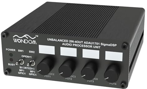 ADAU1701 DSP Digital Signal Processing Preamp 2.2 4.0 Crossover 2-in 4-Out Tone Board with Treble Bass Volume Adjustment Support Sigmastudio