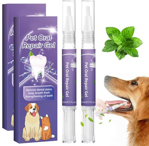 Stück Oral-Repair-Gel für Haustiere, 20 g Oral-Repair-Gel für Haustiere für Hunde und Katzen. Minz-Atemerfrischer für Haustiere. Zahnstift zur Zahnsteinentfernung. Zahnpasta für Haustiere für Hunde un