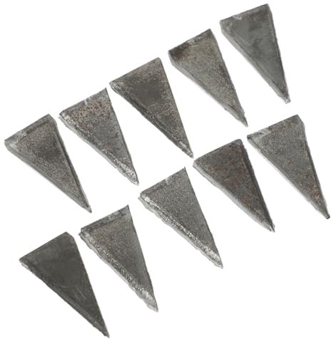 Garneck 20 Stück Keile Aus Kohlenstoffstahl Für Hammergriffbefestigung Stabiler Dreieckiger Stahlkeil Mit Glatter Oberfläche Hammerzubehör Für Griffverstärkung Und Werkzeugmontage