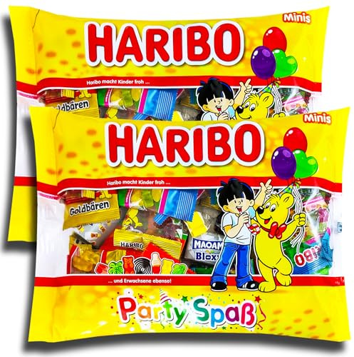 2 er Pack Haribo Minis Partyspass XXL 425 g