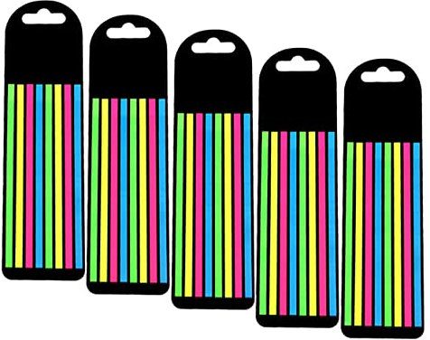 STOBOK 5sätze Satzmarker Und Fluoreszierende Lesestreifen Tragbare Professionelle Textmarker Satzmarkern Für Bücher Nützlich Für Lernzubehör Und Anfänger