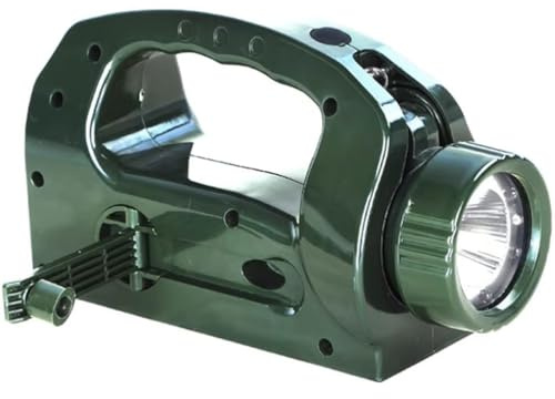 Linterna De Emergencia con Dinamo Resistente Al Agua IP66, Linterna Manual con Carga USB, Linterna De Emergencia con Manivela, para Acampar Y Escalar