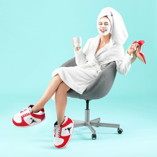 KASANOVA Pantofole sneaker rosse fat man taglia unica