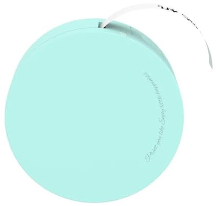 ZGJIAJU Mini-Etikettenaufkleberdrucker for Notizen, Küchenaufbewahrung, Bürodatei, Lesezeichen, Kann Mit Bunten Bändern Eingeklebt Werden Klarer Druck(Green)