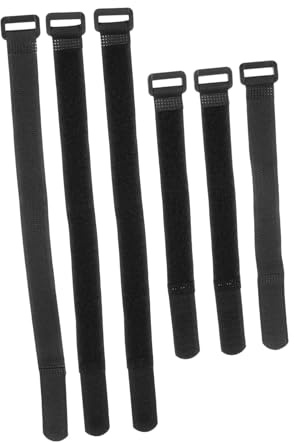 GALPADA Fasce in Nylon per Fissaggio Ruote Bici Mountain e Ibride Set 6 Pezzi Chiusura a Strappo Cinghie Multifunzionali per Legare Tappetini e Sci