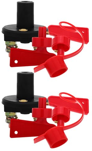 Zerodeko 1 ensemble de coupe-batterie pour camping-car, bateau, voiture ou camion - Dispositif d'arrêt d'urgence pour la sécurité automobile et nautique - Protection de la batterie