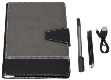 Aumotop Set di Taccuini Digitali Intelligenti, Comoda Riproduzione della Scrittura a Mano per Riunioni di Lavoro e Gestione degli Appunti, Taccuino da 64 Pagine con Ricariche per Penne