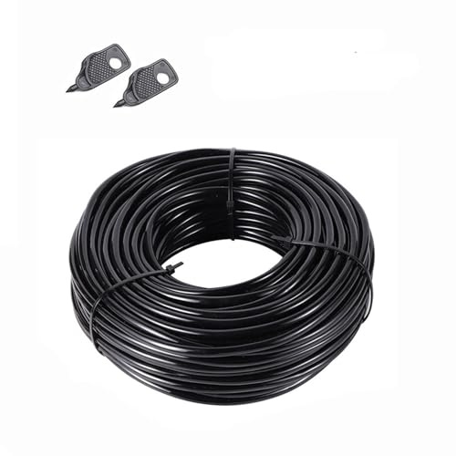 50m PVC Mikro-Tropfschlauch 4/7mm Bewässerungsschlauch | Langlebig & UV-Beständig Tröpfchenbewässerung Schlauch für Bewässerungssystem Garten