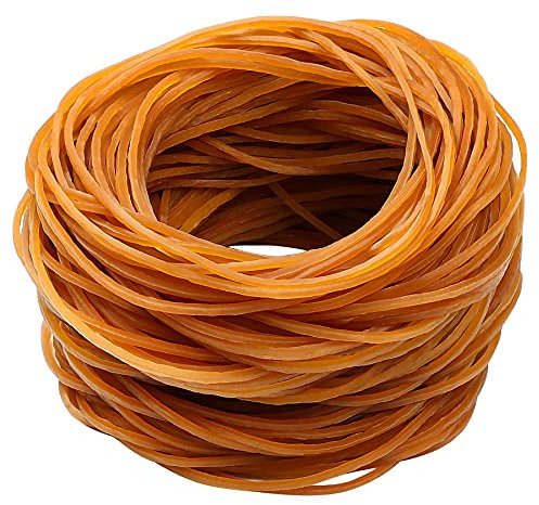 JANYUN 200 Pcs Rubber Elastic Bands 3.15 Inches(8cm), Sturdy Stretchable Rubber Bands Elastic Bands for Bank School Office and Handcrafts