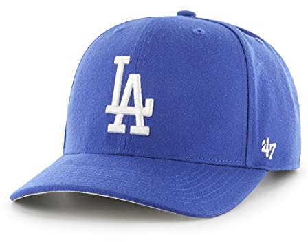 '47 MLB Los Angeles Dodgers Cold Zone MVP DP Unisex-Baseballkappe, Verstellbar, Hochwertiges Design, White Logo, Royal Blue