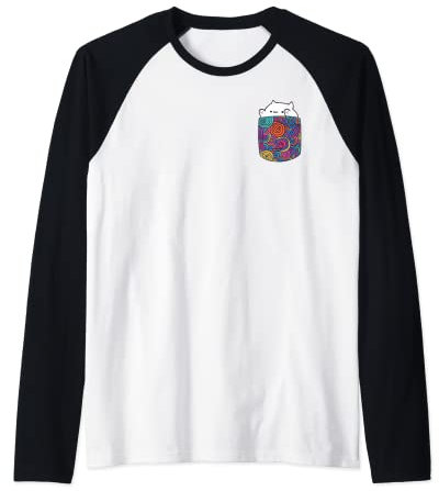 Bongo T-Shirt Funny Cute Meme Cat katze Pocket Raglan