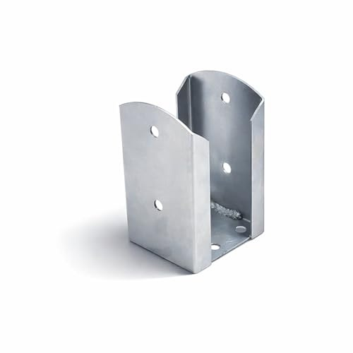 Mark Aufschraubhülse Silver Pfostenträger Pfostenschuh Bodenplatte Hülse für Pfosten verzink (PSPW90-92x150x2,0 mm)