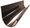 Renoplast® R50 Aluminium Dachrinnen | 200cm Braun halbrunde | Regenrinne Dachentwässerung Blechkantprofile | Gartenhaus Carport Terrasse Balkon-Steckrinne | Rinne für Dach Korrosionsschutz