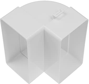 Vent Systems 110 x 55 mm rechteckiger 90° Kanalverbinder – vertikaler Rohreinlass, Auslasskupplung – Heizung, Kühlung, Lüftungsanschluss – HVAC-System-Kanaladapter