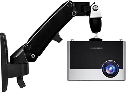 Projector Mount Universal Gas Spring Gas Strut Tilt Projector Bracket Ceiling Mount Rack Aluminium Alloy 360 ° Rotate Projector Bbracket