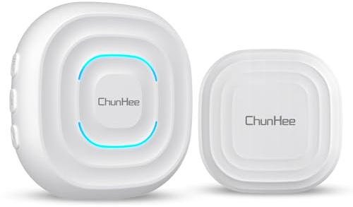 ChunHee Katzenklingel/Hundeklingel Buzzer Hund Haustier-Training Türglocken Sensor Berührt Wasserdicht Türklingel 1 * Empfänger + 1 * Touch Türklingel (Empfänger 1 + Taste 1)