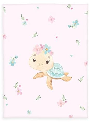 Herding babybest Microfaser-Flauschdecke Little Turtle, 75 x 100 cm, Polyester, Kuscheldecke