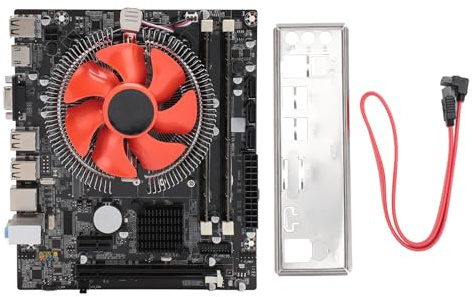 Elprico LGA 1156 Motherboard Unterstützt I7 I5 I3, DDR3, PCIe X16 6 USB2.0, Dual Channel DDR3 Motherboard 8G Speicher mit Lüfter, Schnelle Wärmeableitung