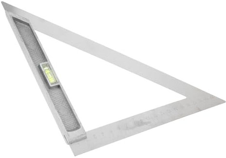 HOMSFOU Dreiecklineal Metall 90 Grad Winkelmesser Mit Präziser Skala Zum Messen Und Zeichnen Für Holzarbeiten Heimwerker Und Schreiner