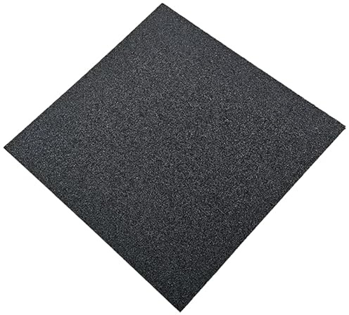 Pavimentos Arquiservi - Losetas de Caucho Reciclado para Suelo de Gimnasio 50x50x2 cm Negro - Pack de 20 (5m²) - Antideslizante y Aislante - Ideal para Fitness, Yoga y Funcionales