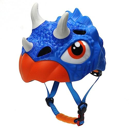 Casque De Vélo Réglable Pour Enfants, Casque De Vélo De Dessin Animé Dinosaure Pour Garçons Filles, Casque De Conception De Dessin Animé 3d Pour Le Cyclisme, Le Patinage À Roulettes, Le Scooter