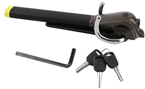 Blocco pieghevole per auto, protezione antifurto con 3 chiavi, serrature di sicurezza, serrature per furgoni per accessori auto, vassoio sterzo, blocco club, dispositivo antifurto, pedale del freno,