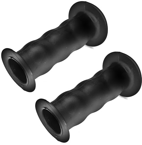 cyclingcolors Fahrradgriffe kinderfahrrad lenkergriffe mit sicherheits 22mm länge 85mm Griffe Gummi Grips griffgummi Dreirad Roller Paar, Schwarz