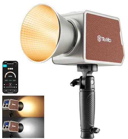 Tolifo PL-100B 100W COB LED Video Light with18000mAh Battery, Portable Bi Color Photography Studio Light, PD Fast Charging, CRI 97+/TLCI 98+ 12 Effects 2700K-6500K, APP Control, Bowens Mount