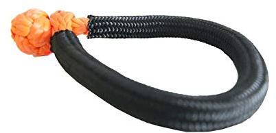Winch Cable Orange 12mm*150mm Soft Shackles,1/2 Synthetic Winch Rope Shackle Shackle,Winch Cable Shackle Great Appearance and Compatibility