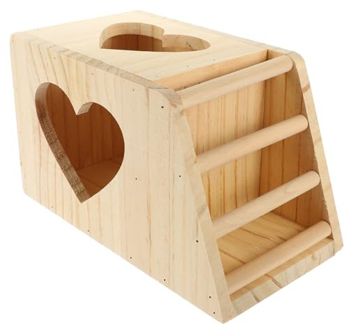 GREENADSCAPE Futterspender Holz Kaninchenfutter Grashalter Für Meerschweinchen Futterkrippe Gestell Trocken Frisch