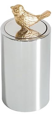 SFANIIX Dispensador de Palillos de Dientes Caja De Palillos Tipo Empuje, Decoración De Mesa Sencilla Plateada For Invitados En Casa, Restaurante Caja Contenedora para Palillos de Dientes(A)