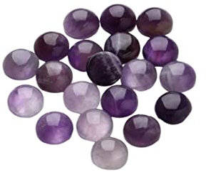 SEWACC 20pezzi Cabochon in Vetro Rotondo Da Cabochon in Cristallo Vetro Pietre Preziose Per Accessori Gioielleria e Orologi Forniture Fai Da Te Per Creazioni Gioielli