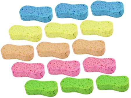 Éponges de Lavage Voiture 15 Pièces en Mousse pour Nettoyage Automobile | Usage Maison et Salle de Bain, Adaptées aux Meubles, Format Compact, Nettoyage Couleur Aléatoire