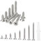 420pcs Mixed Size 304 Stainless Steel Wood Screws - Self-Tapping Combo Set with Storage Box & Plastic Anchors | 8 Sizes for DIY Furniture Repair