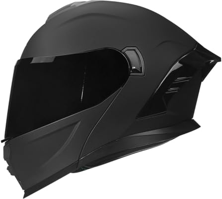 Woljay Klapphelm Motorradhelm Modularer Integralhelm Doppelvisier Integriert Motorrad für Erwachsene, Männer, Frauen Rennsport Moped Straßenzulassung DOT ECER 22-05