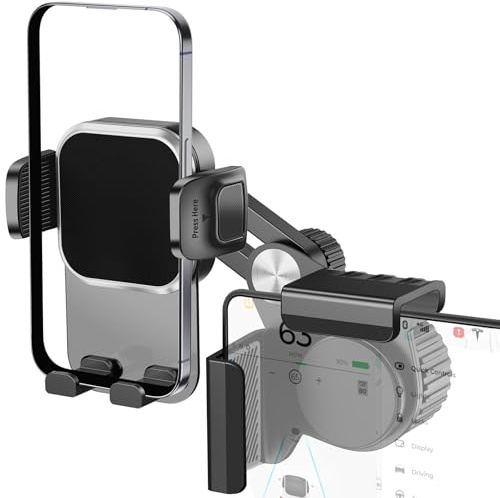 Supporto universale per telefono Tesla, 2025, regolabile, per tutti i telefoni (nero A)