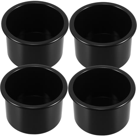 FELTECHELECTR 4 Pezzi Portabicchieri in Plastica Incassato Resistente per Camper Barche Auto e da Multifunzionale e Facile da