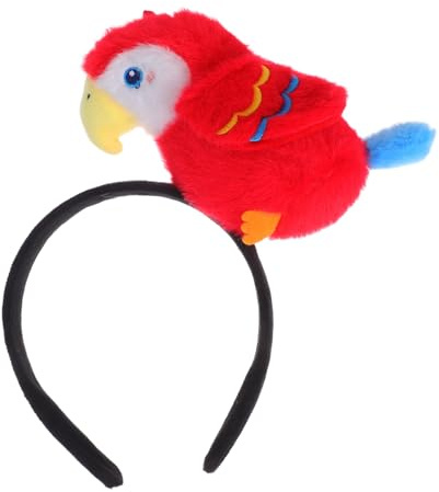 OATIPHO Lustiger Papageien-haarreif Stirnband Für Halloween Festivals Partys Tierhaarband Leichte Kopfbedeckung Foto-requisiten Elastische Anpassung Zoo-thema-accessoire