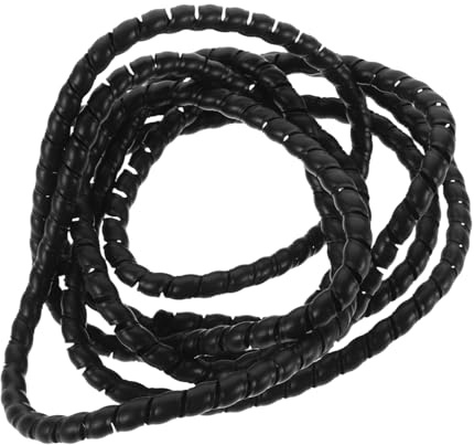 BELLIFFY Guaina Protettiva Spirale per Cavi Metri Nero Manicotto Isolante e Antiabrasione per Protezione Fili Elettrici Tubo Flessibile per Gestione Ordinata e Duratura