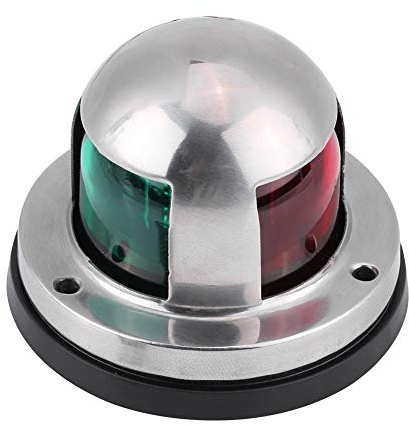 Fockety Lámpara de Luz de Navegación de Acero Inoxidable para Barco Marino, 12V, bajo Consumo de Energía, Material Anticorrosión