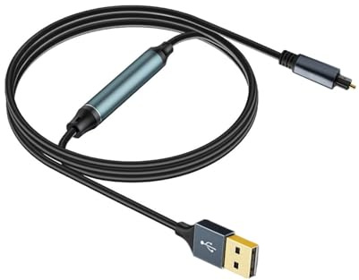Adattatore ottico USB SPDIF Convertitore in Fibra Ottica Digitale Per Altoparlanti Home Cinema E Connettività Laptop USB A Cavo in Fibra Ottica
