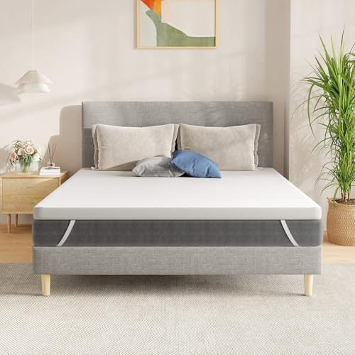 SynthoSpace Matratzen Topper 180x200cm H2, Matratzentopper 180x200 Schlafsofa Bett Memory Foam, Mattress Topper 180x200 Boxspringbett Topper Bezug Waschbarer 5cm Höhe
