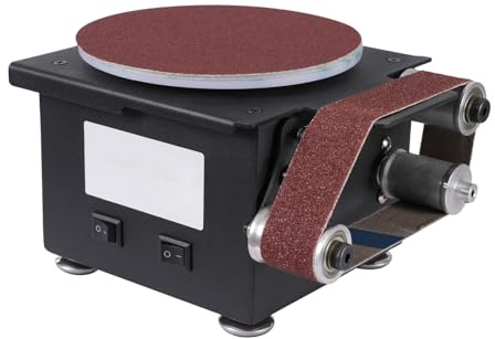 Bandslipmaskin 100 W, 7 nivåer band tallriksslip, 150 mm slipskiva