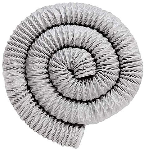 Molinter Abluftschlauch Aluflexrohr Aluminium Flexschlauch Lüftungsschlauch Doppelschicht Aluminiumfolie Luftschlauch für Wäschetrockner Abzugshaube Rohrventilator Klimaanlagen 8m (Durchmesser: 150mm)