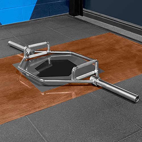 METIS 50 mm Olympische Hexagon Hantelstange | Trap Bar (Hantelstange + Paar 10 kg Hantelscheiben)
