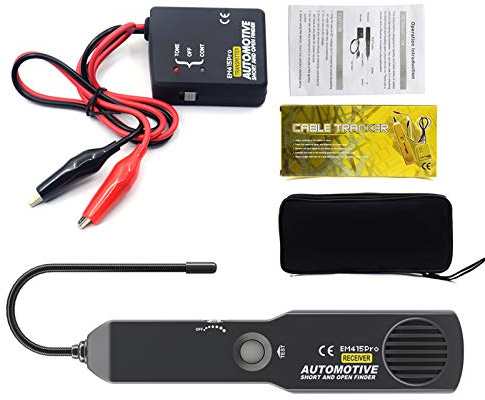 Shkalacar Automotive Electrical Open&Short Finder Circuit Tester Tone Generator Cable Wire Breaker Tracker Probe Car Diagnostic Tester Repair Tool Short Circuit Finder Car Wire Tracker